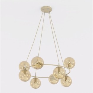 Lámpara colgante Ibar Ámbar (9 luces)