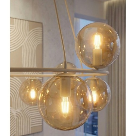 Lámpara colgante Ibar Ámbar (9 luces)