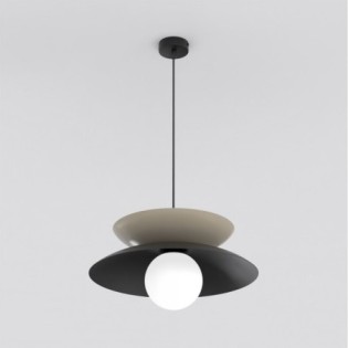 Lámpara colgante Mor Negro+Moca
