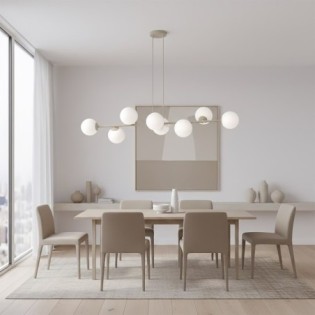 Odra Moca Opal Pendant Lamp (8 lights)