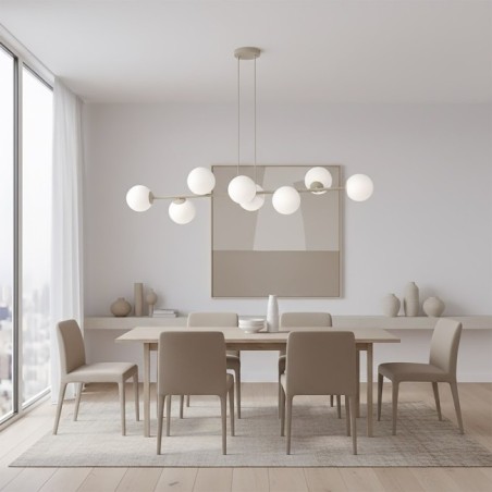 Odra Moca Opal Pendant Lamp (8 lights)