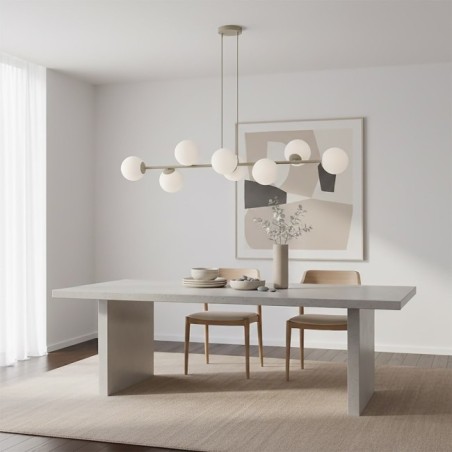 Odra Moca Opal Pendant Lamp (8 lights)