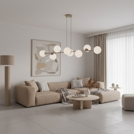 Odra Moca Opal Pendant Lamp (8 lights)