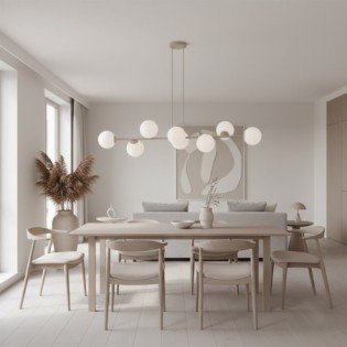Odra Moca Opal Pendant Lamp (8 lights)
