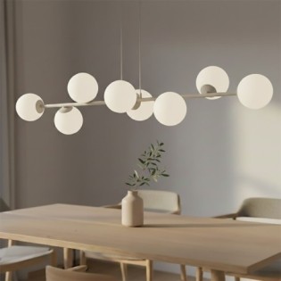 Odra Moca Opal Pendant Lamp (8 lights)