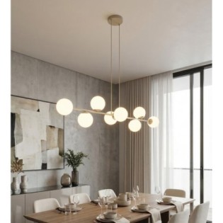 Odra Moca Opal Pendant Lamp (8 lights)