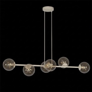 Odra Moka Amber Pendant Lamp (6 lights)