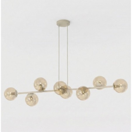 Odra Moka Amber Hanging Lamp (8 lights)