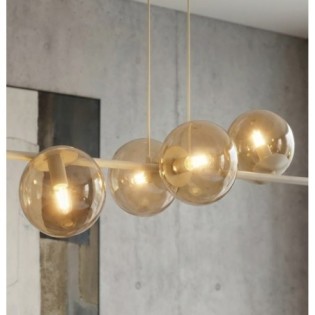 Odra Moka Amber Hanging Lamp (8 lights)