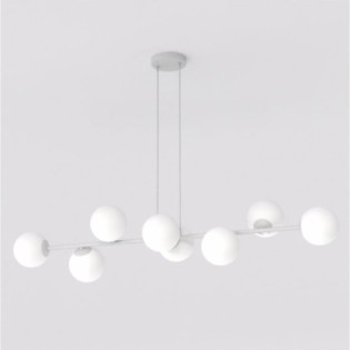 Odra Gray Opal Pendant Lamp (8 lights)