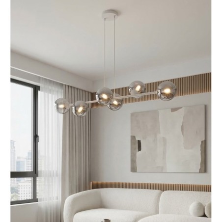 Odra Graphite Hanging Lamp (6 lights)