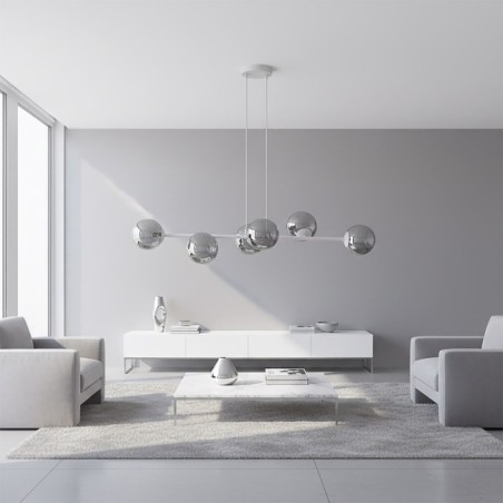 Odra Graphite Hanging Lamp (6 lights)