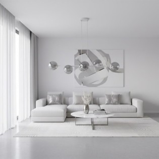 Odra Graphite Hanging Lamp (6 lights)