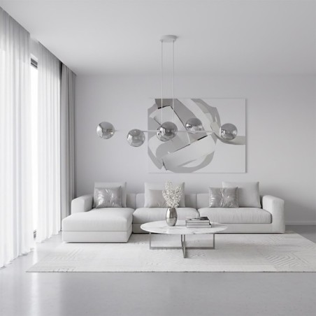Odra Graphite Hanging Lamp (6 lights)