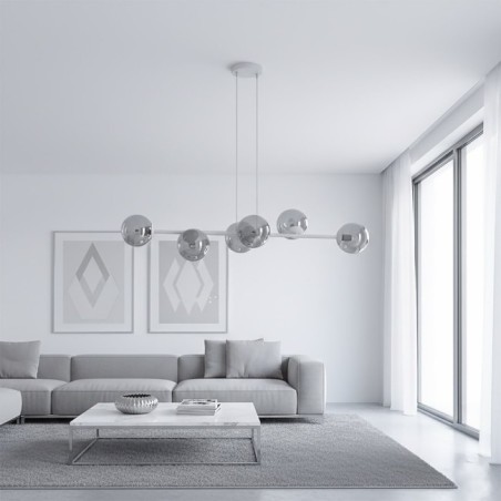 Odra Graphite Hanging Lamp (6 lights)