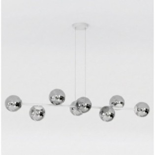 Lámpara colgante Odra Gris Grafito (8 luces)