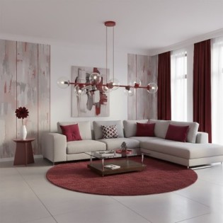 Odra Burgundy Transparent...