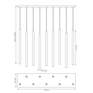 Uza Moca Pendant Lamp (9 lights)