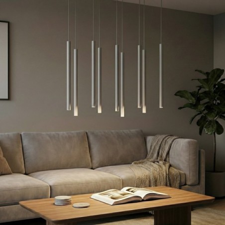 Uza Gray Pendant Lamp (9 lights)