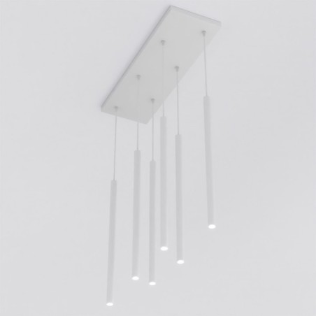 Uza Gray Pendant Lamp (6 lights)