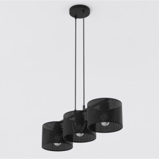 Lámpara colgante Velto Negro (3 luces)