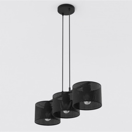 Lámpara colgante Velto Negro (3 luces)