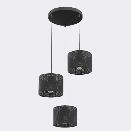 Velto II Black Pendant Lamp (3 lights)