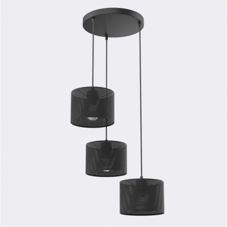 Velto II Black Pendant Lamp (3 lights)
