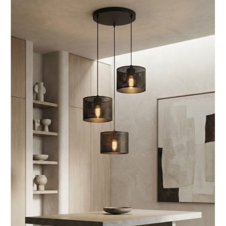 Velto II Black Pendant Lamp (3 lights)