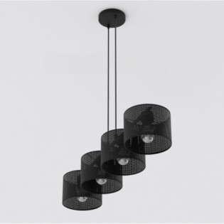 Lámpara colgante Velto Negro (4 luces)