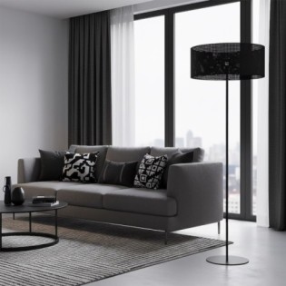 Velto Black Floor Lamp