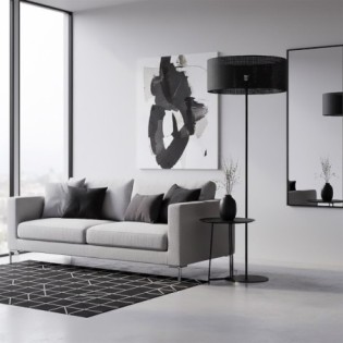 Velto Black Floor Lamp