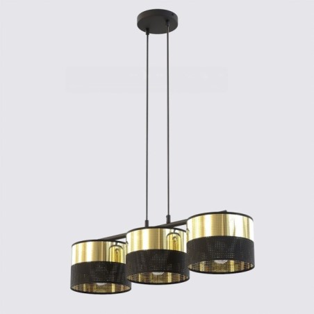 Velto Black+Gold Pendant Lamp (3 lights)