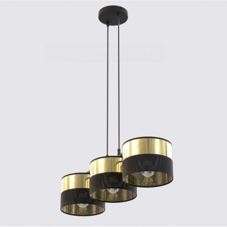 Velto Black+Gold Pendant Lamp (3 lights)