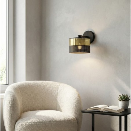 Velto Black+Gold Wall Lamp