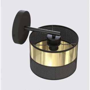 Velto Black+Gold Wall Lamp