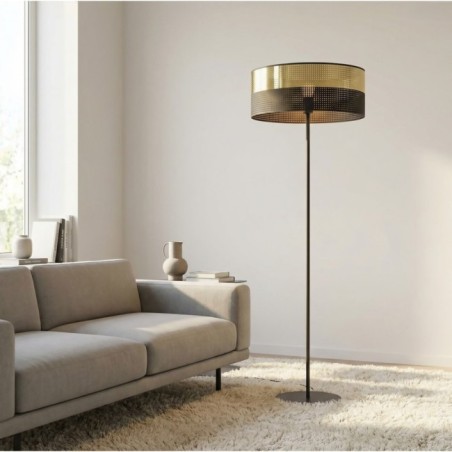 Velto Black+Gold Floor Lamp