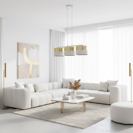 Velto White+Gold Pendant Lamp (3 lights)