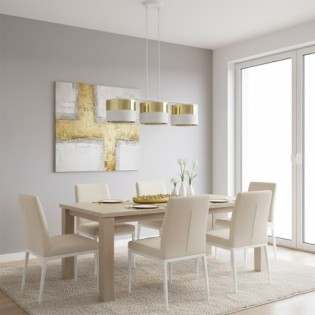 Velto White+Gold Pendant Lamp (3 lights)