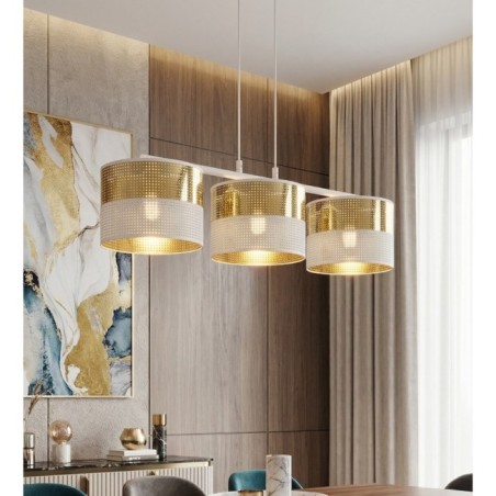 Velto White+Gold Pendant Lamp (3 lights)