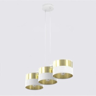 Velto White+Gold Pendant Lamp (3 lights)