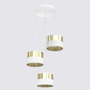 Velto II White+Gold Pendant Lamp (3 lights)