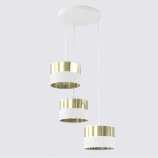 Velto II White+Gold Pendant Lamp (3 lights)