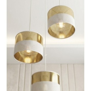 Velto II White+Gold Pendant Lamp (3 lights)