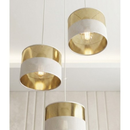 Velto II White+Gold Pendant Lamp (3 lights)