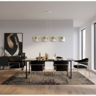 Velto White+Gold Pendant Lamp (4 lights)
