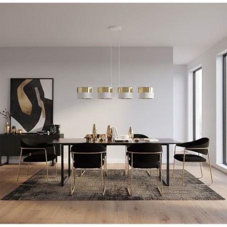 Velto White+Gold Pendant Lamp (4 lights)