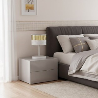 Velto White+Gold Table Lamp