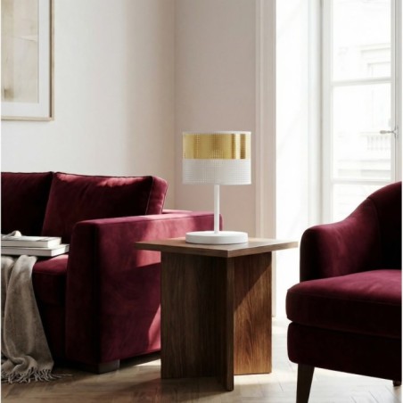 Velto White+Gold Table Lamp