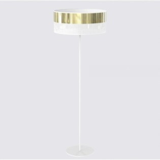 Velto White+Gold Floor Lamp